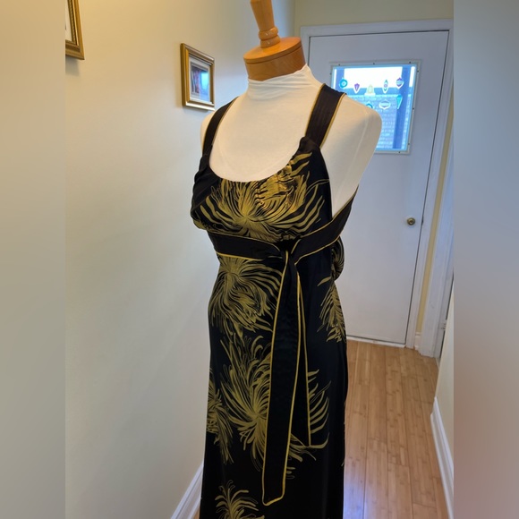 Black Satin Bebe Dress - Picture 7 of 12